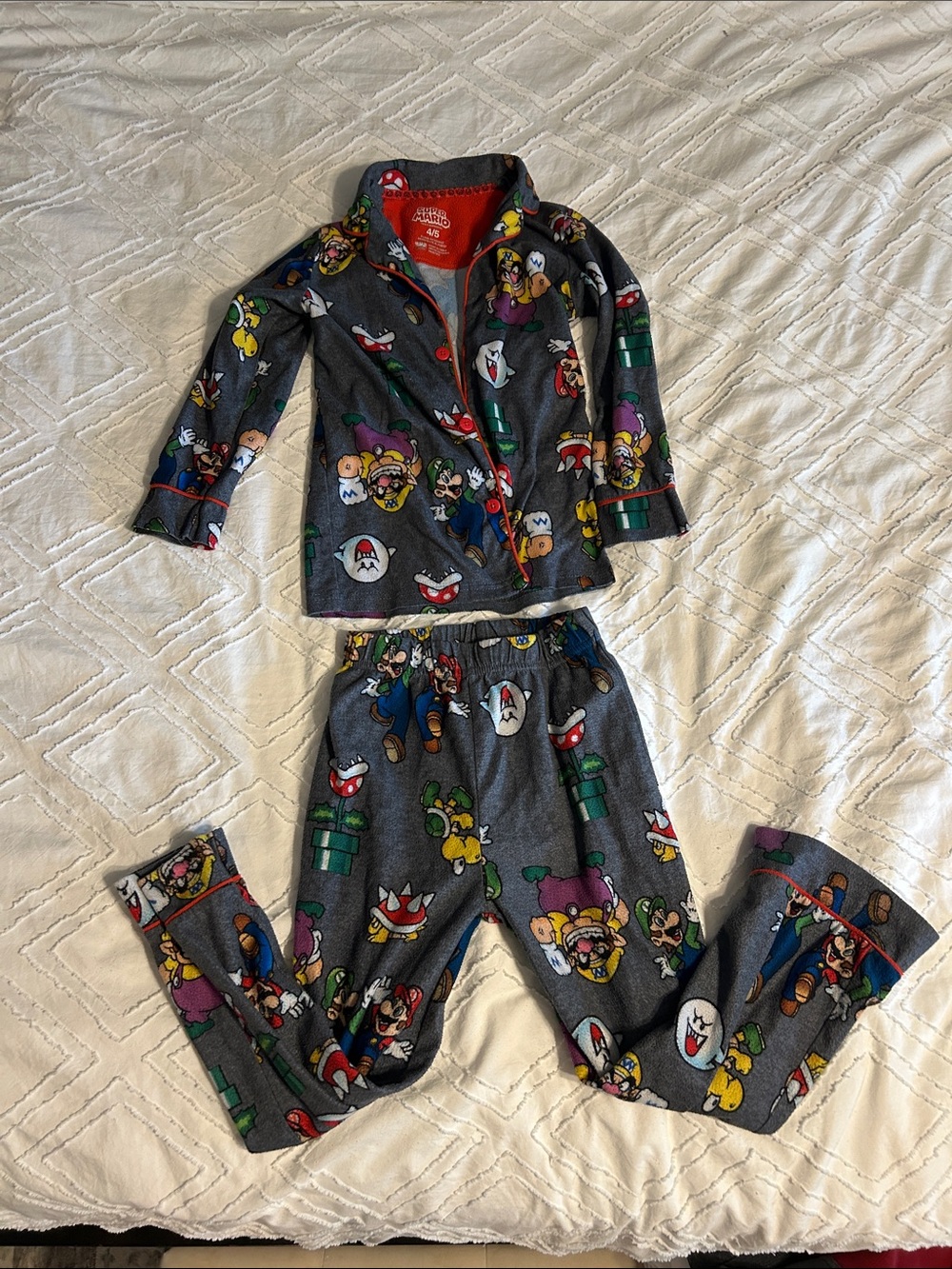 Super Mario Bros Boys Pajamas